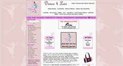 Desktop Screenshot of dance4less.com