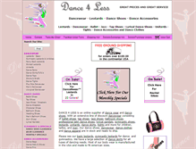 Tablet Screenshot of dance4less.com